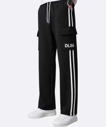 Men’s Lycra Polyester Track Pants – Stripe Pattern | Wholesale Gym & Casual Wear