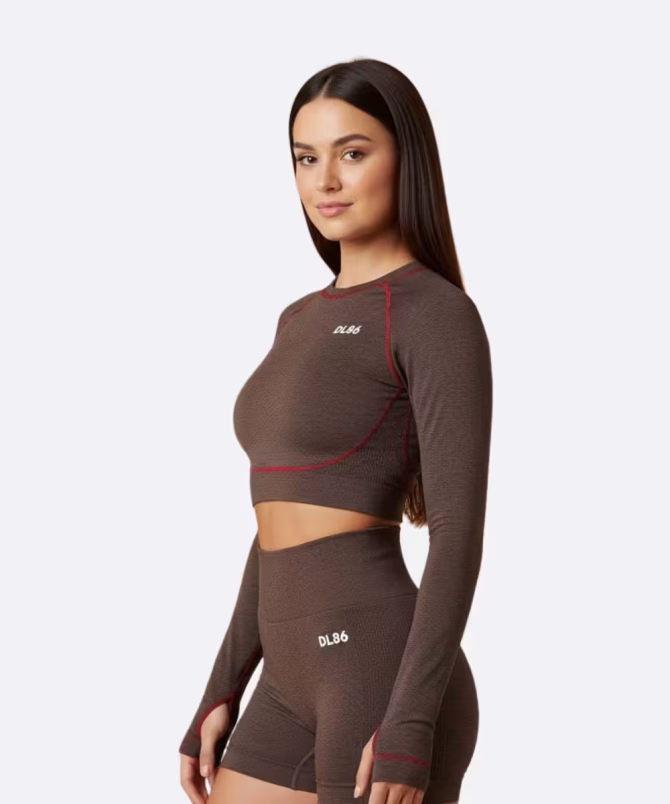 Women’s Premium Nylon Lycra T-Shirt & Shorts – Luxury Activewear | Wholesale Only - Image 4