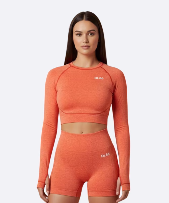 Women’s Premium Nylon Lycra T-Shirt & Shorts – Luxury Activewear | Wholesale Only - Image 6