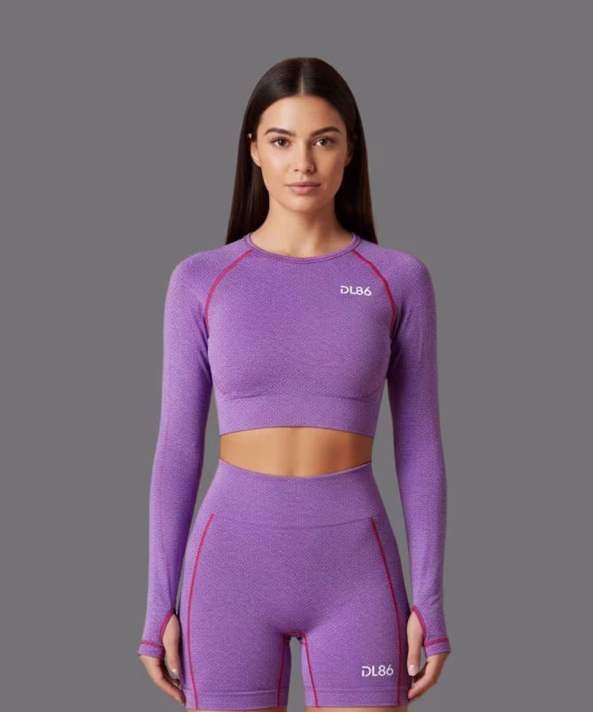 Women’s Premium Nylon Lycra T-Shirt & Shorts – Luxury Activewear | Wholesale Only - Image 10