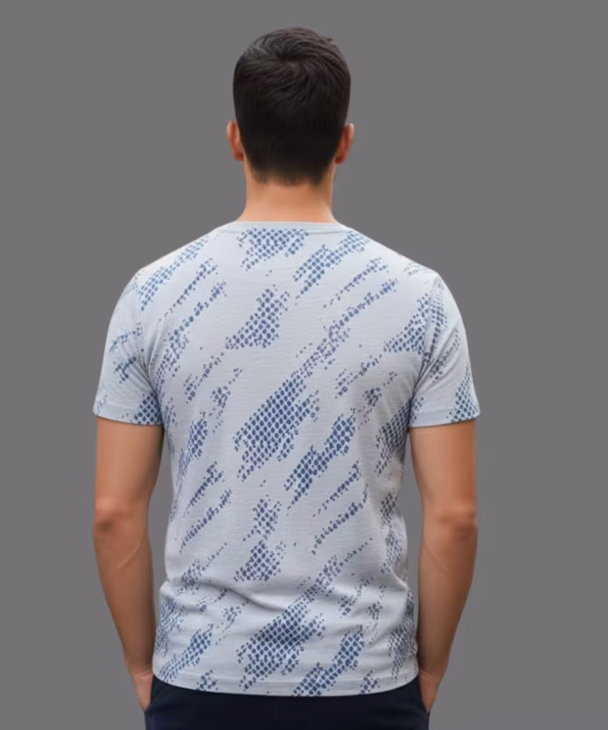 Men’s Jaquard Printed T-shrits - Image 3