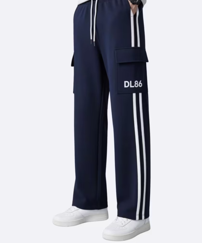 Men’s Lycra Polyester Track Pants – Stripe Pattern | Wholesale Gym & Casual Wear - Image 3