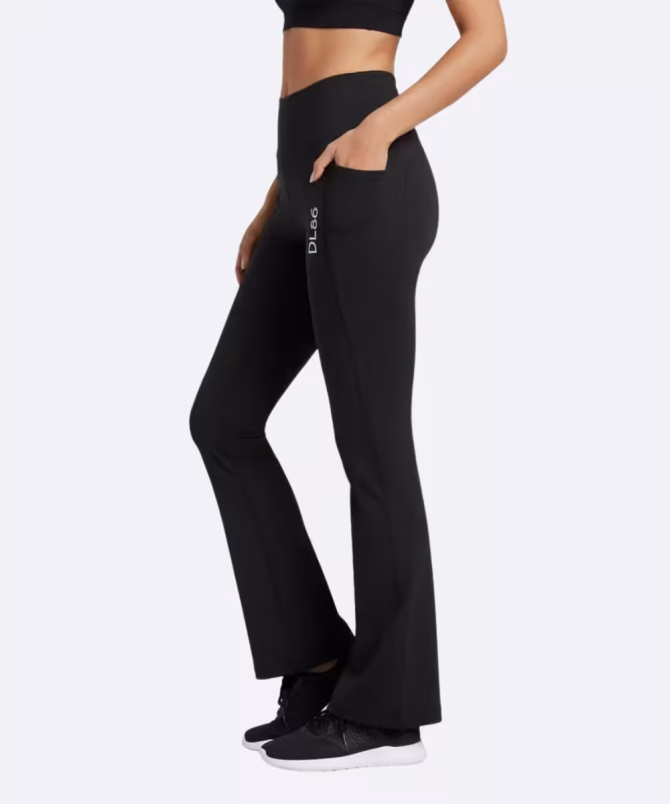 Wholesale Women Flare Leggings – Nylon Lycra Yoga & Gym Wear | Delhi86 - Image 3