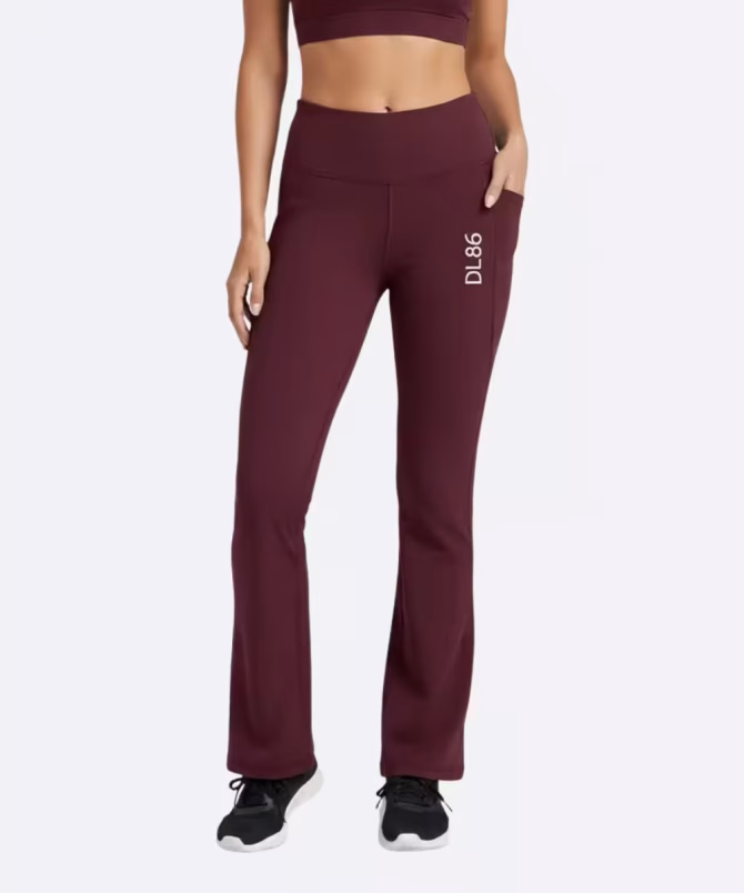 Wholesale Women Flare Leggings – Nylon Lycra Yoga & Gym Wear | Delhi86 - Image 9