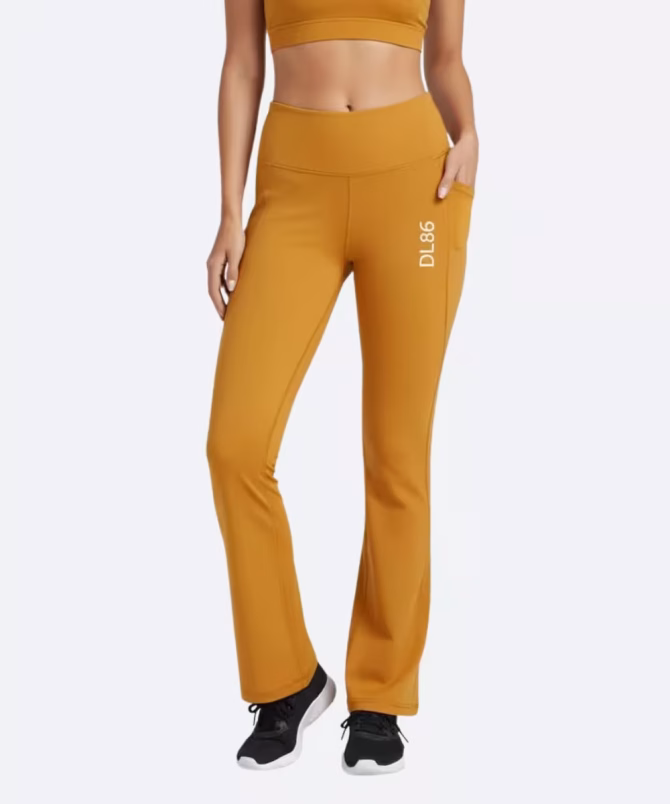 Wholesale Women Flare Leggings – Nylon Lycra Yoga & Gym Wear | Delhi86 - Image 4
